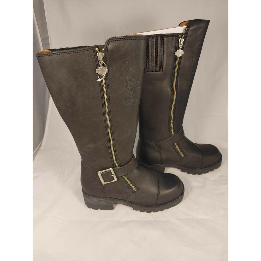 Harley Davidson Boots Women 8.5 Black Leather